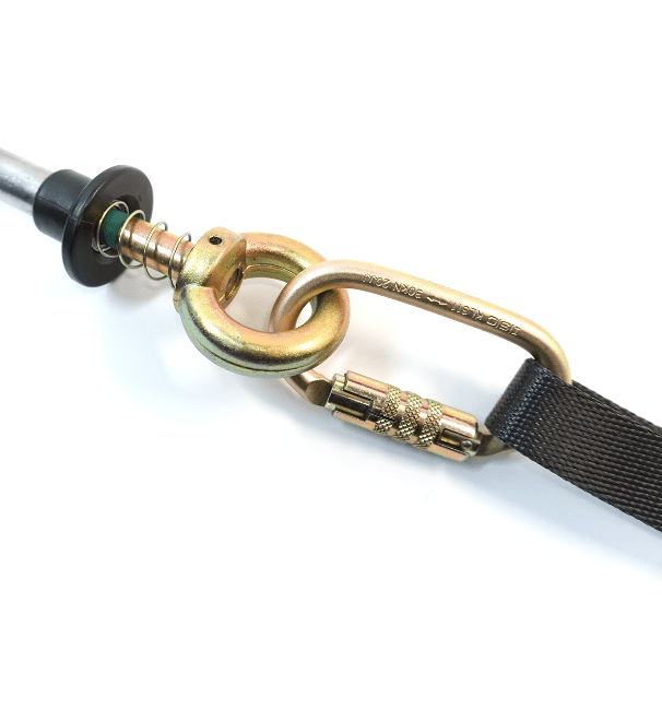 safety anchor for dividag holes-lanyard connector