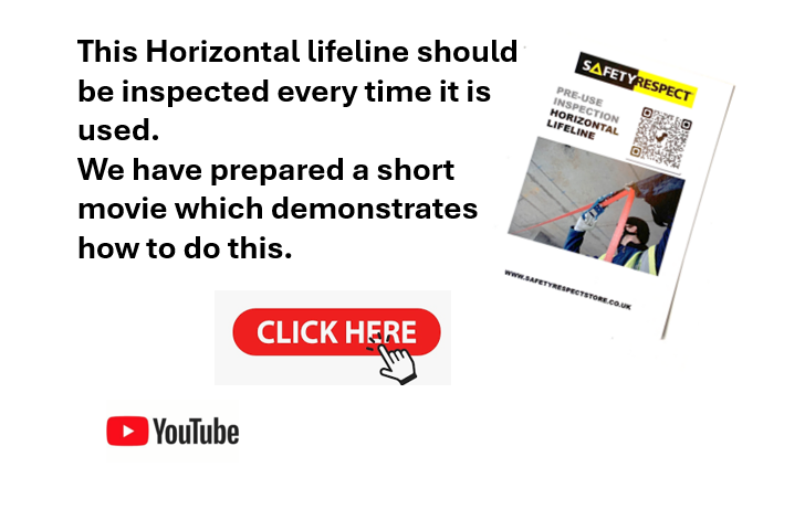 pre use inspection for horizontal lifeline