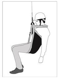 kratos evacuation harness/ nappy