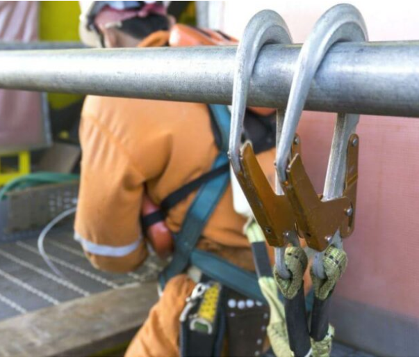 twin leg fall arrest lanyard- scaffold hook lanyard