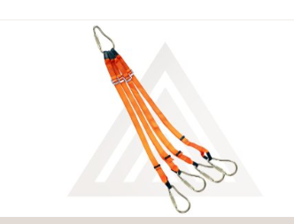 lifting / lowering slings for rescue stretcher