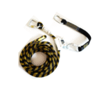 adjustable work positioning lanyard