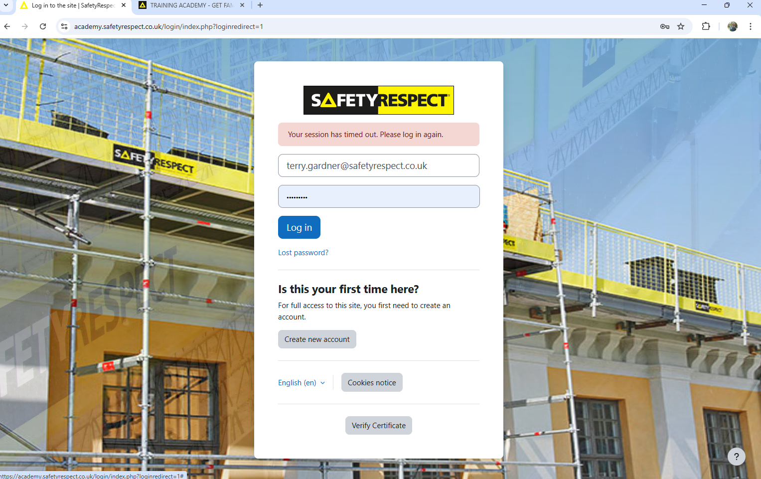 SAFETYRESPECT TRAINING ACADEMY