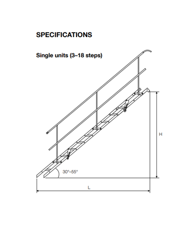 adjustable site stairs