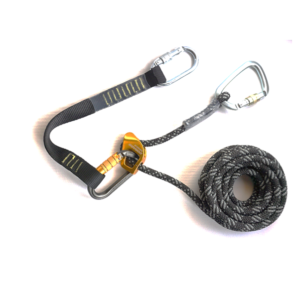 adjustable work positioning lanyard-dorado