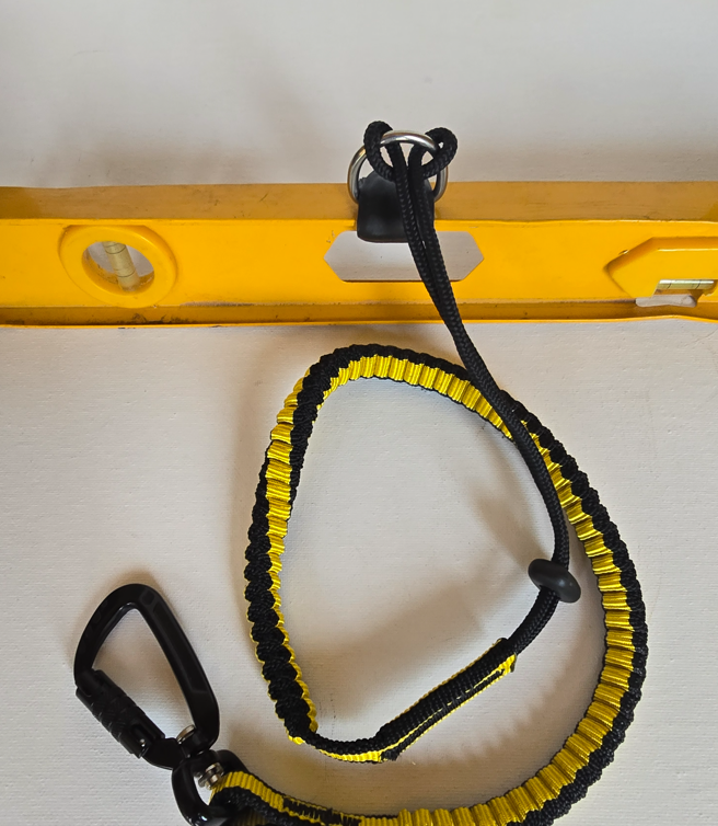 tool lanyard on spirit level