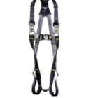 ridge gear rgh2 safety harness with fast-fit connectors - front view