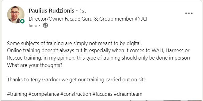 work at height training_Paulius Rudzionis